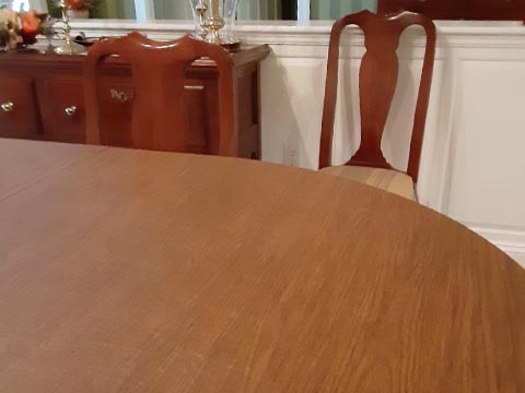 Maple wood dining table protector pad