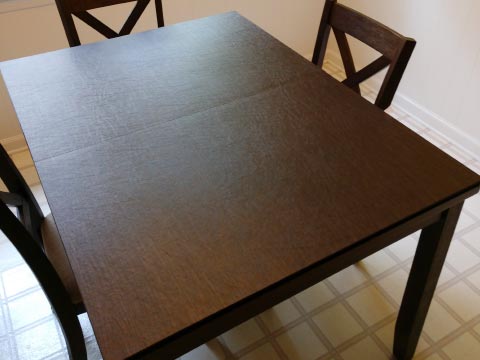 Rectangle dining table pad in cherry woodgrain