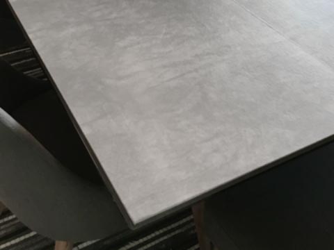Gray square table protector pad
