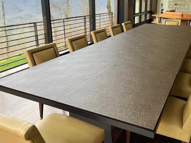 Long dining table pad/protector