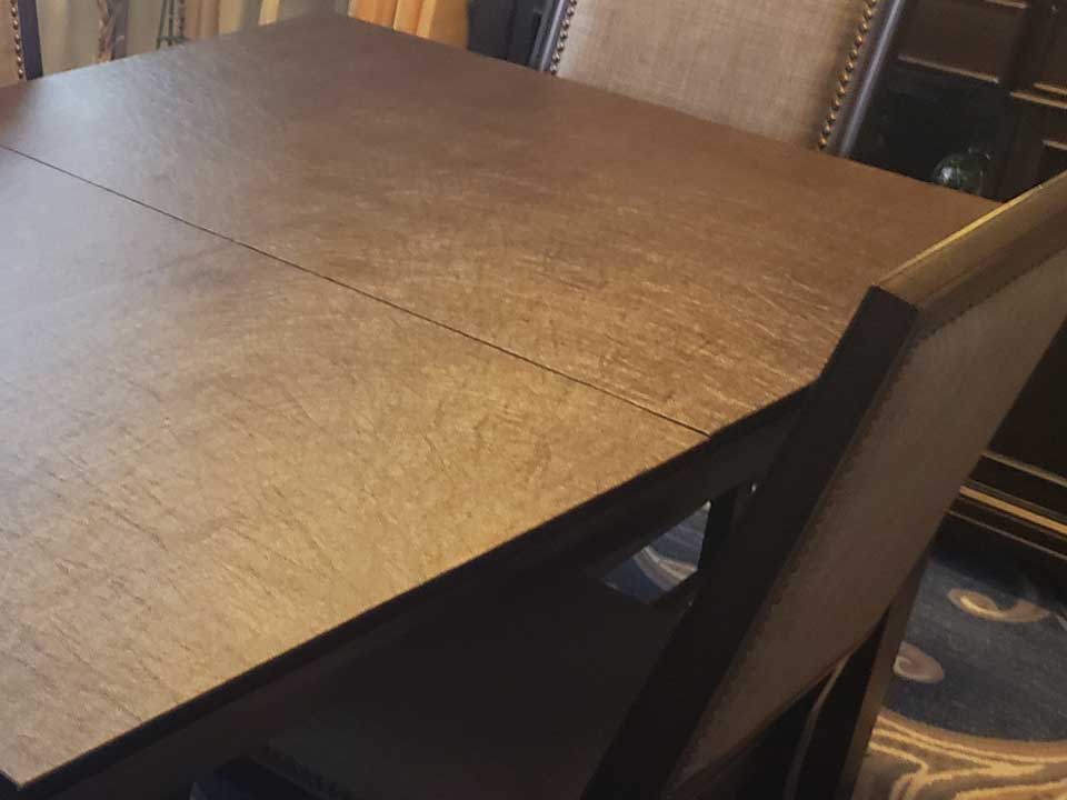 Brown table pad