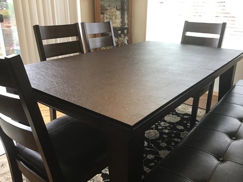 Rectangle dining table protector pad