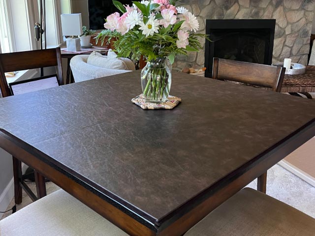 Square dining table pad